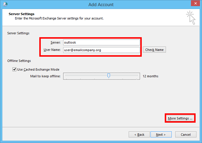 exchange server for outlook email