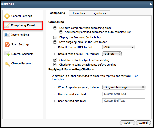 Rackspace Webmail overview
